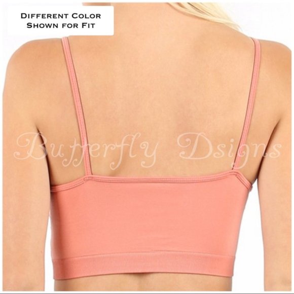 Zenana Criss Cross V Padded Bralette Dark Green EUC size small - Picture 4 of 7